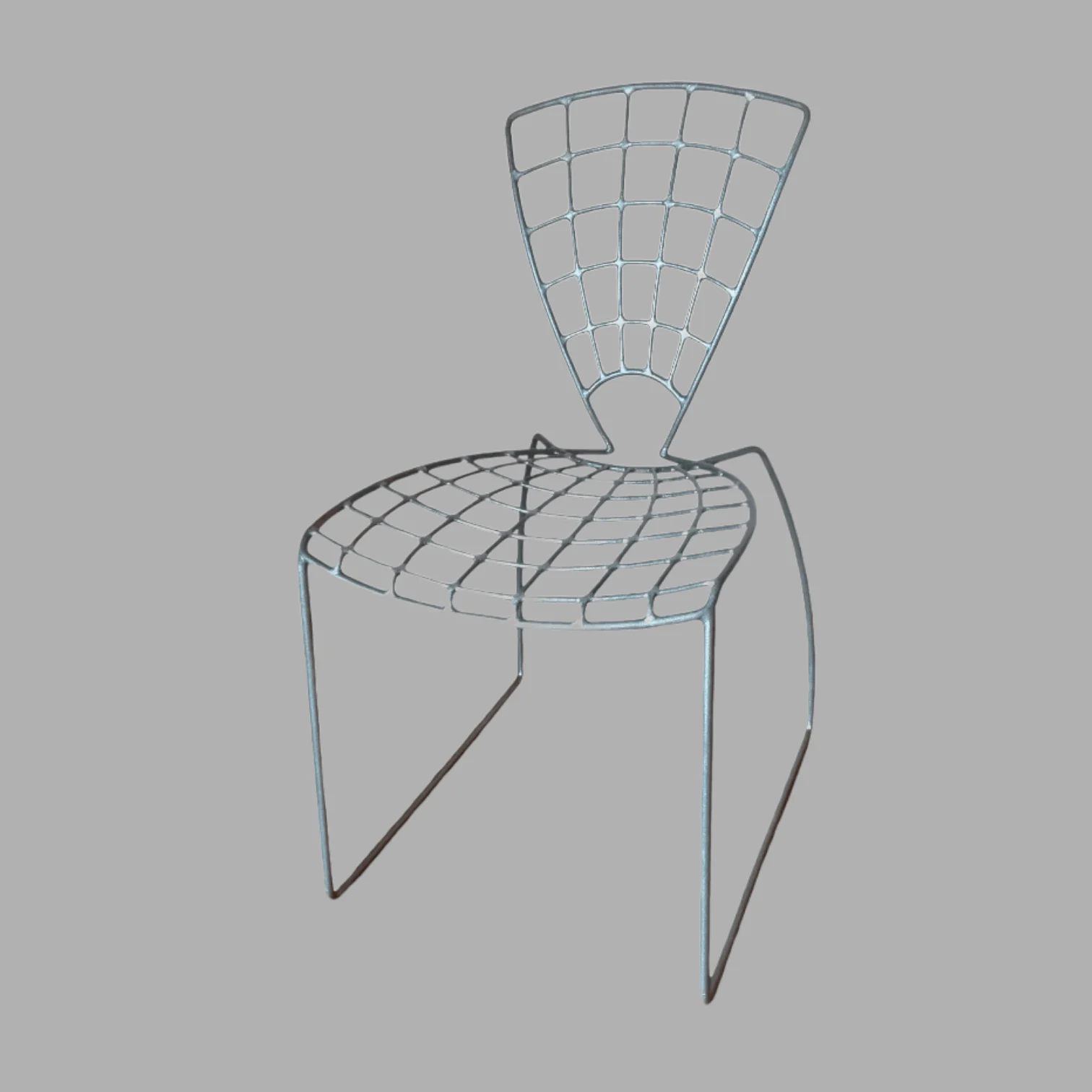 Chaise Queen 3 en métal de Guy Bucchi