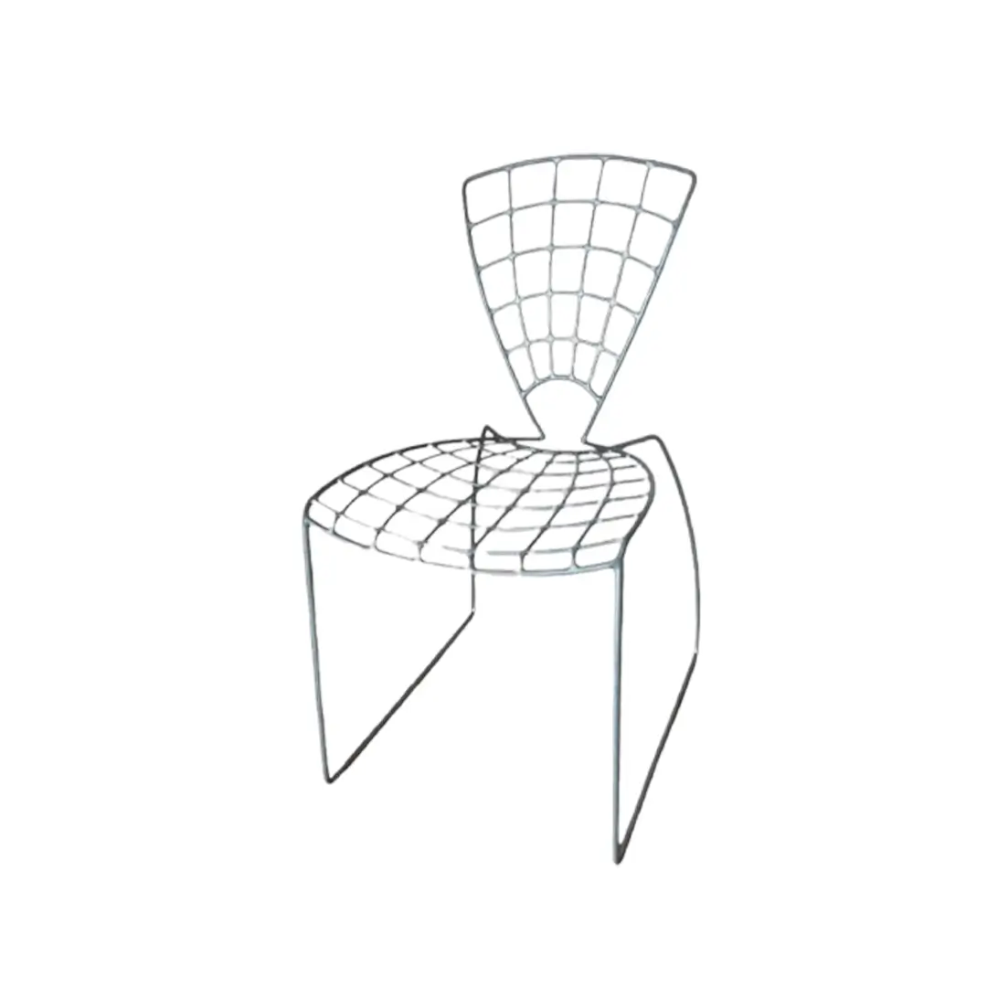 Chaise Queen 3 en métal de Guy Bucchi