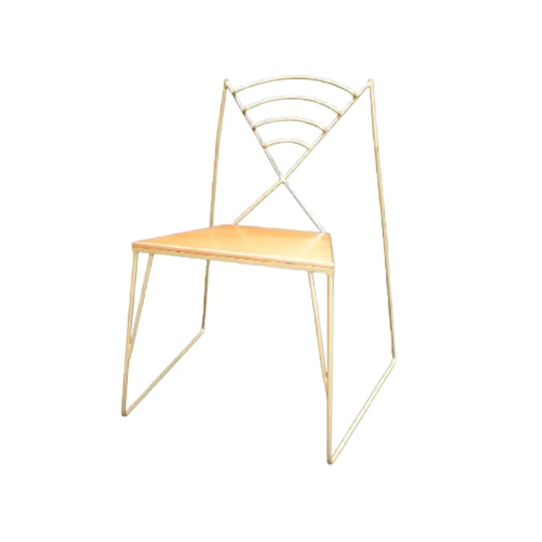 Chaise Ramses en métal de Guy Bucchi