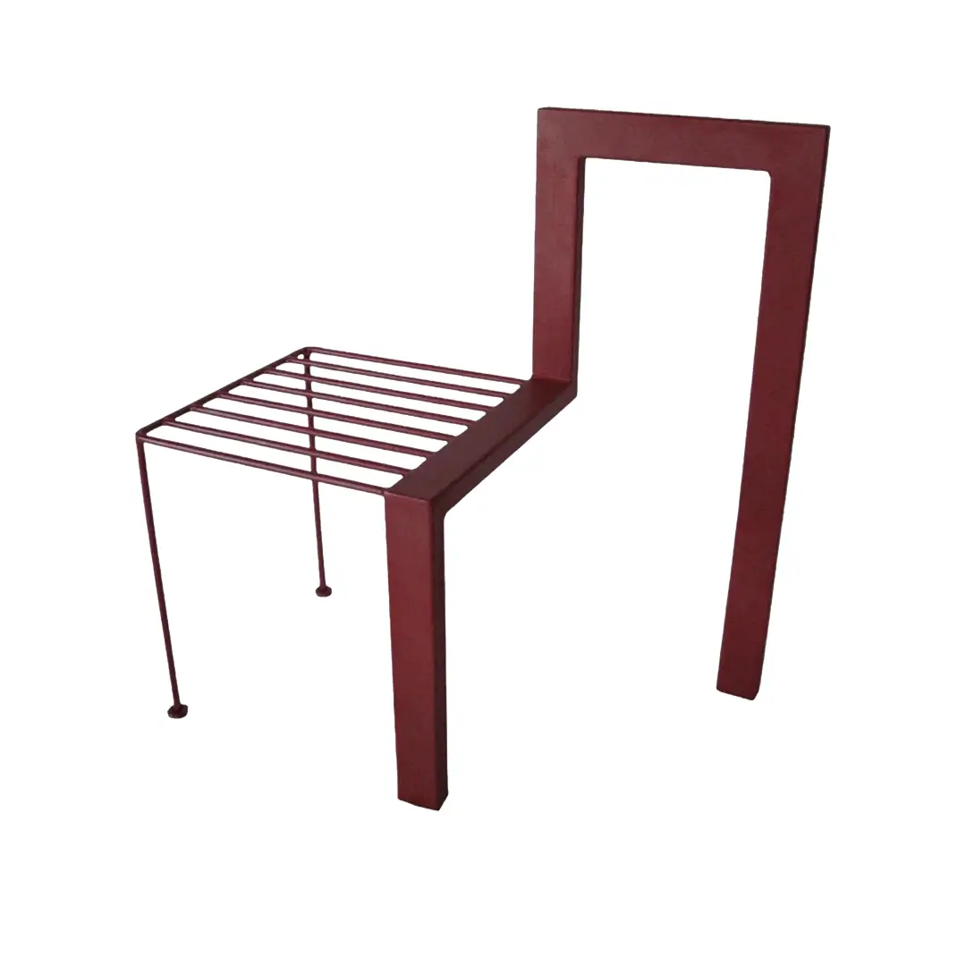 Chaise Twist en fer de Guy Bucchi